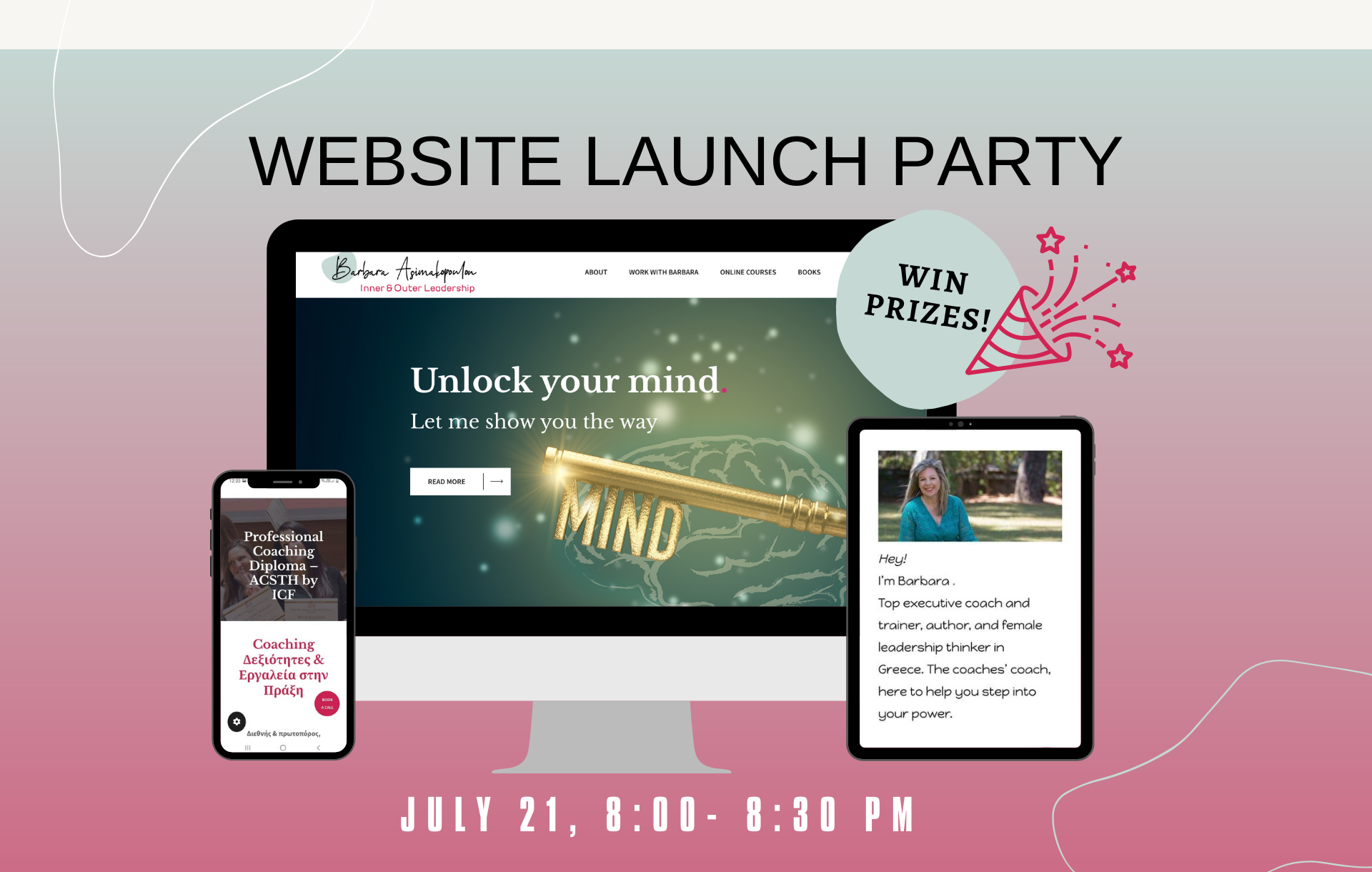 My Website Launch Party